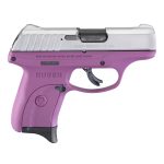 Ruger EC9s 9mm 7rd 3.12 Pistol, Aluminum Cerakote-Purple 3295