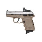 SCCY CPX-1 9mm Pistol w- Crimson Trace Red Dot CPX1TTDERD FDE Frame,